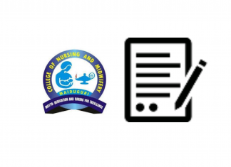 College of Nursing Maiduguri ND Admission Form 2024/2025