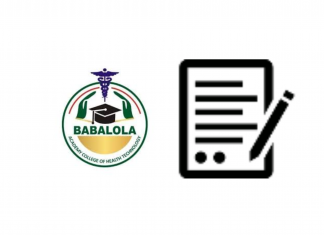 Babalola College Admission Form