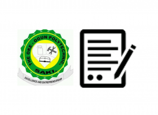 Oke-Ogun Polytechnic ND Part time Admission Form