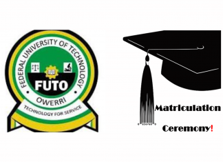 FUTO Matriculation Date for 2023/2024 Academic Session