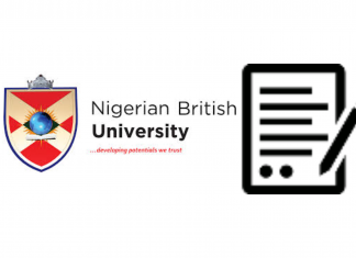 Nigerian British University Post-UTME 2024/2025 Session